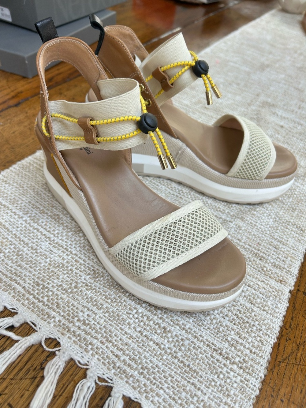NeroGiardini | Bungee Platform Wedge Sandal
